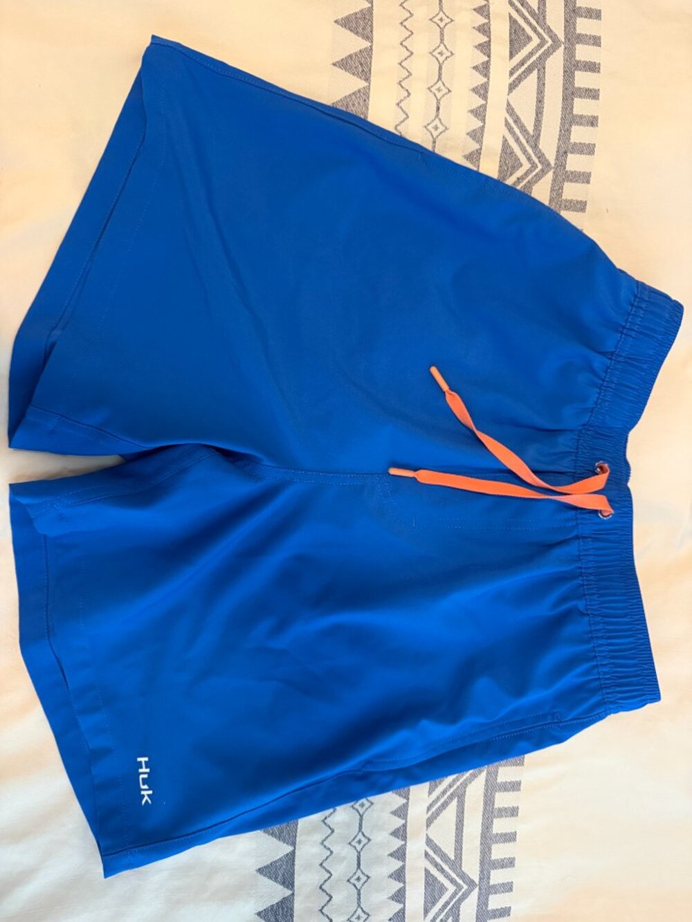 Pair of Blue HUK Swim Shorts Small with Mesh Liner Great Bathing suits 2 for 1 - Picture 3 of 16